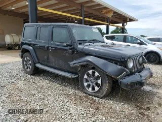2018 Jeep Wrangler Unlimited Sahara with VIN 1C4HJXEG5JW211272, listed as a Copart auction lot 61765625 with 108,010 mi miles and Salvage title. Bid and sale history available at DreamBid. Image 4.