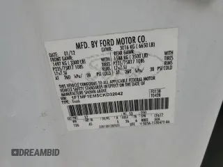 2012 Ford F-150 XL with VIN 1FTMF1EM5CKD32042, listed as a Copart auction lot 70772444 with 138,127 mi miles and Salvage title. Bid and sale history available at DreamBid. Image 12.