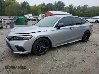2024 Honda Civic Sport with VIN 2HGFE2F50RH500809, listed as a Copart auction lot 55809535 with 1,258 mi miles and Salvage Title. Bid and sale history available at DreamBid. Image 1.