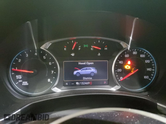 2020 Chevrolet Equinox Premier with VIN 2GNAXNEV2L6164550, listed as a Copart auction lot 88095355 with 132,469 mi miles and Salvage title. Bid and sale history available at DreamBid. Image 9.
