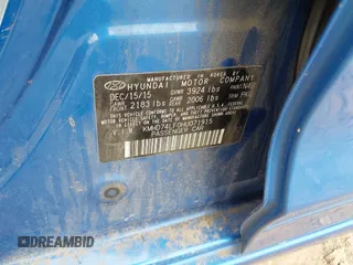 2017 Hyundai Elantra SE z VIN KMHD74LF0HU071915, wystawiony jako IAAI lot #42527992 z przebiegiem 148 885 mil mil oraz . Historia ofert i sprzedaży dostępna na DreamBid. Obrazek 9.