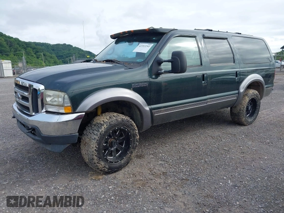 2002 Ford Excursion XLT z VIN 1FMSU41F12EB48358, wystawiony jako IAAI lot #42393292 z przebiegiem 200 377 mil mil oraz . Historia ofert i sprzedaży dostępna na DreamBid. Obrazek 2.