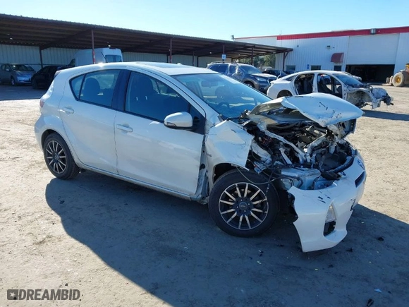 2014 Toyota Prius c One with VIN JTDKDTB36E1060257, listed as a IAAI auction lot 41291286 with 75,570 mi miles. Bid and sale history available at carsss.com. Image 1.