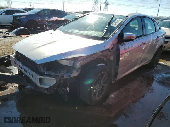 2017 Ford Focus SE with VIN 1FADP3F27HL339281, listed as a Copart auction lot 48755015 with 98,941 mi miles and Salvage Title. Bid and sale history available at carsss.com. Image 1.