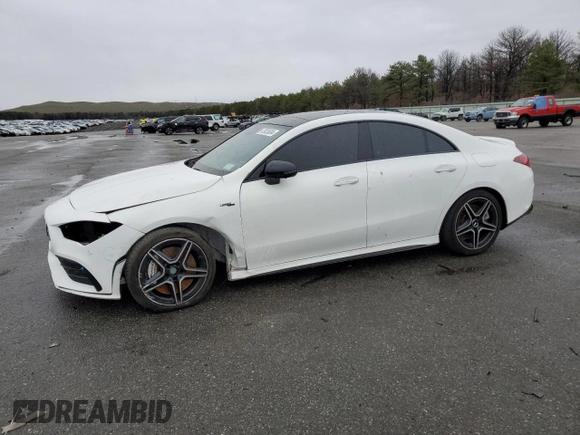 2022 Mercedes-Benz CLA 35 AMG with VIN W1K5J5BB3NN297103, listed as a Copart auction lot 47923634 with Not Provided miles and . Bid and sale history available at DreamBid. Image 1.