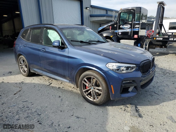 2021 BMW X3 M40i with VIN 5UXTY9C04M9F93175, listed as a Copart auction lot 47108755 with 78,010 mi miles and Salvage Title. Bid and sale history available at carsss.com. Image 4.