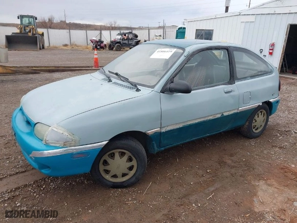1997 Ford Aspire with VIN KNJLT05H5V6219198, listed as a IAAI auction lot 41806419 with NaN miles. Bid and sale history available at carsss.com. Image 2.