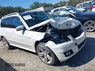 2012 Mercedes-Benz GLK GLK 350 with VIN WDCGG8HB4CF718662, listed as a IAAI auction lot 41836595 with 216,433 mi miles. Bid and sale history available at carsss.com. Image 1.