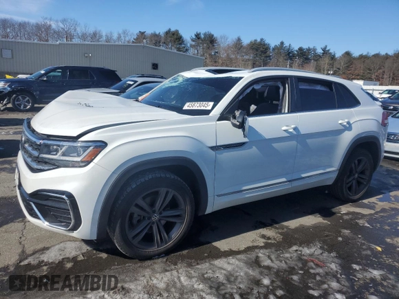 2021 Volkswagen Atlas SE z VIN 1V2RE2CA8MC203553, wystawiony jako Copart lot #45873045 z przebiegiem 83 348 mil mil oraz Szkoda całkowita • Salvage title. Historia ofert i sprzedaży dostępna na DreamBid. Obrazek 1.