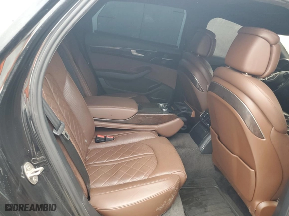 2017 Audi A8 L Sport with VIN WAU43AFD8HN003703, listed as a Copart auction lot 70986754 with 0 mi miles and Salvage Title. Bid and sale history available at carsss.com. Image 10.
