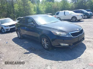 2013 Kia Optima LX with VIN 5XXGM4A75DG134240, listed as a IAAI auction lot 42042216 with 149,241 mi miles. Bid and sale history available at carsss.com. Image 1.