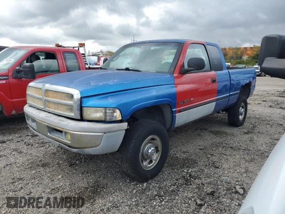 1998 Dodge 2500 with VIN 1B7KF23Z8WJ246326, listed as a Copart auction lot 74606374 with 108,937 mi miles and Clean title. Bid and sale history available at DreamBid. Image 1.
