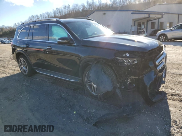 2020 Mercedes-Benz GLS with VIN 4JGFF5KE2LA051153, listed as a Copart auction lot 68339612 with 43,525 mi miles. Bid and sale history available at carsss.com. Image 4.