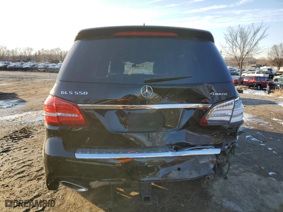 2017 Mercedes-Benz GLS with VIN 4JGDF7DE6HA881660, listed as a Copart auction lot 42082235 with 88,953 mi miles and Salvage Title. Bid and sale history available at carsss.com. Image 6.