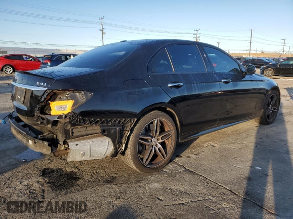2018 Mercedes-Benz E-Class AMG E 43 with VIN WDDZF6EB9JA391833, listed as a Copart auction lot 44266535 with 38,366 mi miles and Salvage Title. Bid and sale history available at carsss.com. Image 3.