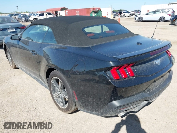 2025 Ford Mustang EcoBoost with VIN 1FAGP8UH3S5105331, listed as a IAAI auction lot 41962276 with 2,580 mi miles. Bid and sale history available at carsss.com. Image 3.