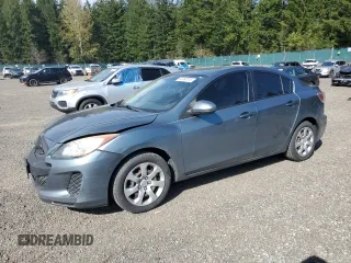2012 Mazda Mazda3 i Sport with VIN JM1BL1UG3C1574071, listed as a Copart auction lot 52497315 with 173,788 mi miles and Salvage Title. Bid and sale history available at carsss.com. Image 1.