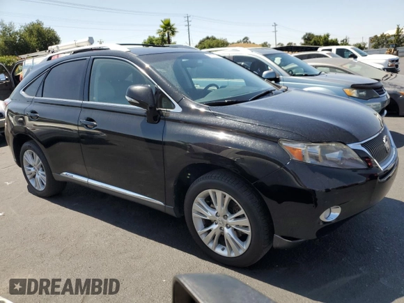 2011 Lexus RX 450h with VIN JTJBC1BA2B2421668, listed as a Copart auction lot 62427415 with 175,321 mi miles and Salvage title. Bid and sale history available at DreamBid. Image 4.