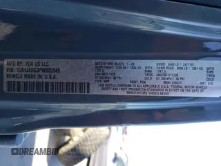 2023 Jeep Wrangler Sport S with VIN 1C4HJXDG3PW602849, listed as a Copart auction lot 46718365 with 24,308 mi miles and Salvage Title. Bid and sale history available at DreamBid. Image 14.