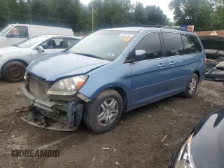 2005 Honda Odyssey EX-L with VIN 5FNRL38765B123571, listed as a Copart auction lot 64399785 with 172,109 mi miles and Salvage title. Bid and sale history available at DreamBid. Image 1.