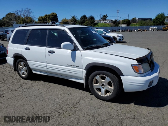 2002 Subaru Forester S w/Premium Pkg with VIN JF1SF65622H712267, listed as a Copart auction lot 50422135 with 106,196 mi miles and Salvage Title. Bid and sale history available at carsss.com. Image 4.