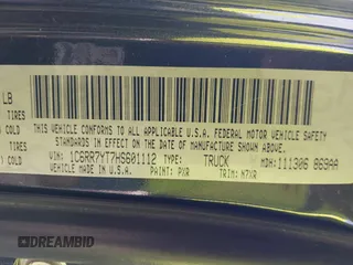 2017 Ram 1500 Rebel with VIN 1C6RR7YT7HS601112, listed as a IAAI auction lot 42262566 with 136,409 mi miles and . Bid and sale history available at DreamBid. Image 9.