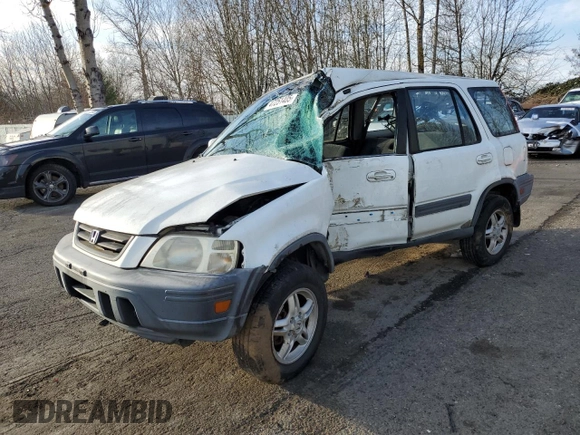 2000 Honda CR-V EX with VIN JHLRD1763YS023383, listed as a Copart auction lot 47251405 with 0 mi miles and Salvage Title. Bid and sale history available at carsss.com. Image 1.