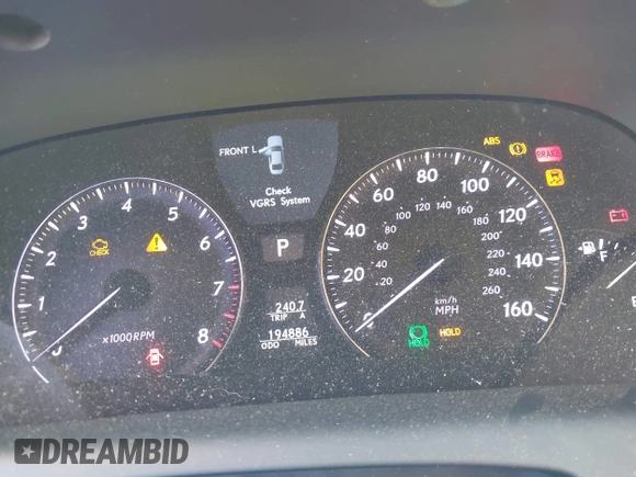 2010 Lexus LS 460 с VIN JTHCL5EFXA5005823, выставлен на аукционе IAAI как лот 41322153 с пробегом 194 886 миль миль и . История ставок и продаж доступна на DreamBid. Изображение 7.