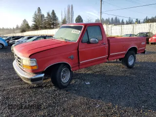 1993 Ford F-150 with VIN 1FTEF14N0PLA23366, listed as a Copart auction lot 86184434 with 36,789 mi miles and Salvage Title. Bid and sale history available at carsss.com. Image 1.
