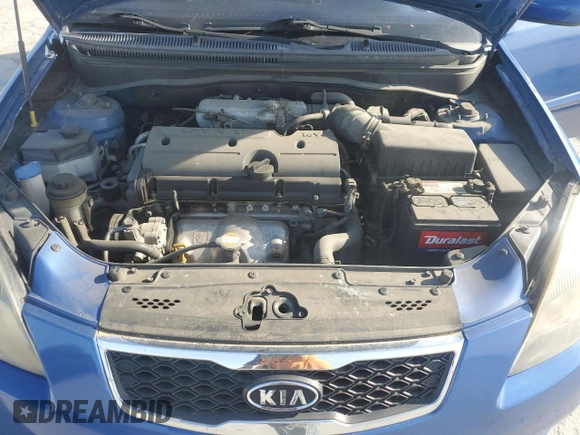 2010 Kia Rio LX with VIN KNADH4A35A6635429, listed as a Copart auction lot 53266835 with 110,615 mi miles and Salvage Title. Bid and sale history available at carsss.com. Image 11.