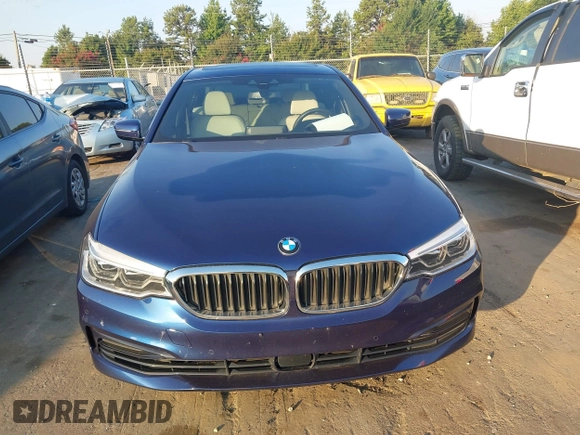 2019 BMW 5 Series 530e with VIN WBAJA9C58KB391755, listed as a IAAI auction lot 42659993 with 56,296 mi miles and . Bid and sale history available at DreamBid. Image 12.