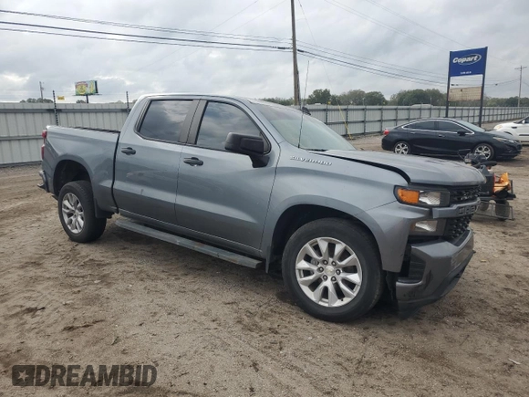 2020 Chevrolet Silverado 1500 Custom with VIN 3GCPWBEK7LG374754, listed as a Copart auction lot 79290414 with 100,469 mi miles and Clean Title. Bid and sale history available at carsss.com. Image 4.