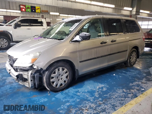 2007 Honda Odyssey LX with VIN 5FNRL382X7B063222, listed as a Copart auction lot 45122975 with 227,044 mi miles and Salvage Title. Bid and sale history available at carsss.com. Image 1.