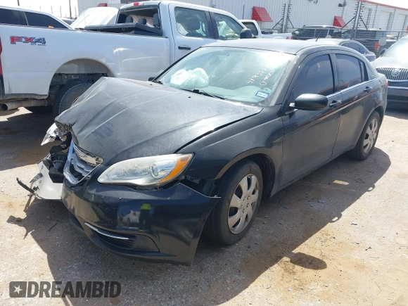2012 Chrysler 200 LX with VIN 1C3CCBAB1CN222431, listed as a IAAI auction lot 41935571 with 133,561 mi miles. Bid and sale history available at carsss.com. Image 2.