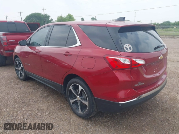 2020 Chevrolet Equinox LT with VIN 3GNAXKEV4LS616675, listed as a IAAI auction lot 41924023 with 98,824 mi miles and . Bid and sale history available at carsss.com. Image 3.