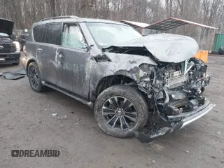 2017 Nissan Armada Platinum with VIN JN8AY2NE3H9704833, listed as a IAAI auction lot 41463810 with 1 mi miles. Bid and sale history available at carsss.com. Image 1.