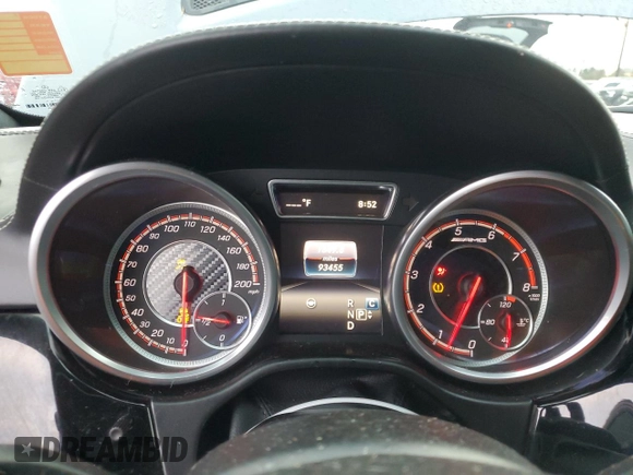 2016 Mercedes-Benz GLE 63 S AMG with VIN 4JGED7FB7GA046744, listed as a Copart auction lot 85036564 with 93,455 mi miles and Salvage title. Bid and sale history available at DreamBid. Image 9.