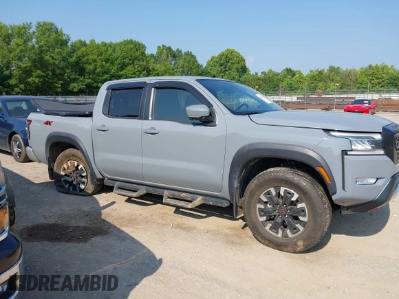 2023 Nissan Frontier SV with VIN 1N6ED1EK4PN622489, listed as a IAAI auction lot 42400562 with 25,595 mi miles and . Bid and sale history available at DreamBid. Image 13.