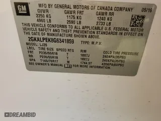 2016 GMC Terrain SLT with VIN 2GKALPEK8G6341859, listed as a Copart auction lot 48251135 with 146,971 mi miles and Salvage Title. Bid and sale history available at carsss.com. Image 15.