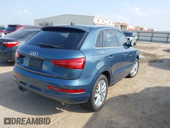 2016 Audi Q3 Premium Plus with VIN WA1BFCFS8GR010311, listed as a IAAI auction lot 41927789 with 91,400 mi miles and . Bid and sale history available at DreamBid. Image 4.