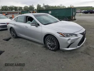 2019 Lexus ES 350 with VIN 58ABZ1B10KU013325, listed as a Copart auction lot 54119185 with 33,497 mi miles and Salvage Title. Bid and sale history available at DreamBid. Image 4.