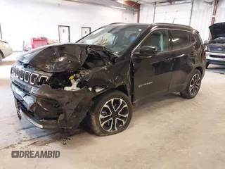 2024 Jeep Compass Limited с VIN 3C4NJDCN4RT582766, выставлен на аукционе IAAI как лот 41909782 с пробегом 13 134 миль миль и . История ставок и продаж доступна на DreamBid. Изображение 2.