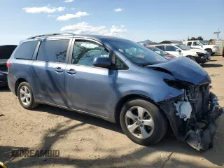 2016 Toyota Sienna LE AAS with VIN 5TDKK3DC8GS744252, listed as a Copart auction lot 48638345 with 92,499 mi miles and Salvage Title. Bid and sale history available at carsss.com. Image 4.