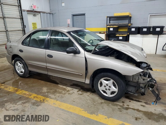 2003 Chevrolet Cavalier with VIN 1G1JC52F037117575, listed as a Copart auction lot 72613074 with 0 mi miles and Salvage Title. Bid and sale history available at carsss.com. Image 4.