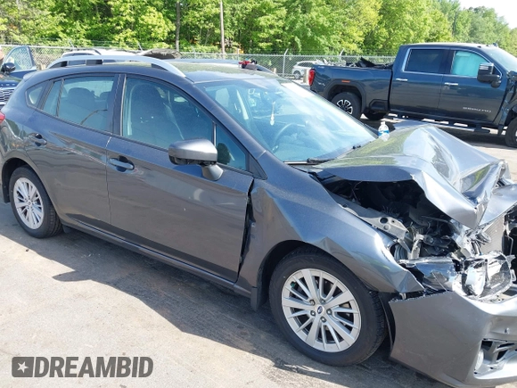 2018 Subaru Impreza Premium with VIN 4S3GTAD60J3705407, listed as a IAAI auction lot 42109867 with 74,014 mi miles and . Bid and sale history available at DreamBid. Image 1.