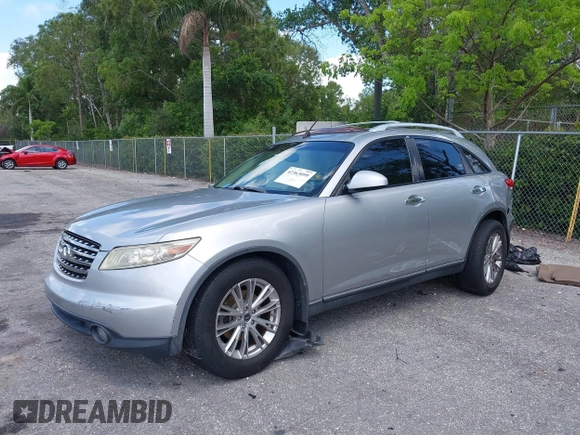 2005 Infiniti FX with VIN JNRAS08W85X210612, listed as a IAAI auction lot 42363099 with 137,868 mi miles and . Bid and sale history available at DreamBid. Image 2.