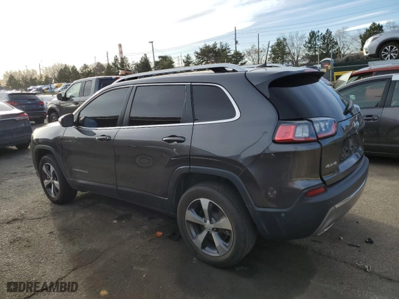 2021 Jeep Cherokee Limited with VIN 1C4PJMDX0MD100236, listed as a Copart auction lot 48412085 with 34,781 mi miles and Salvage Title. Bid and sale history available at carsss.com. Image 2.