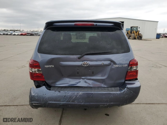 2007 Toyota Highlander with VIN JTEGD21A870170781, listed as a Copart auction lot 48015825 with 150,153 mi miles and Salvage Title. Bid and sale history available at carsss.com. Image 6.