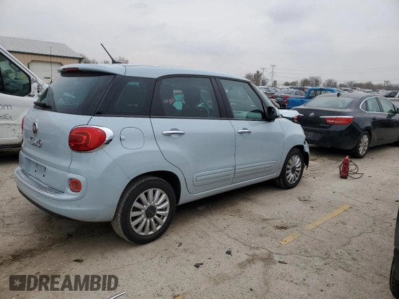 2014 FIAT 500L Easy with VIN ZFBCFABH8EZ020250, listed as a Copart auction lot 81355154 with 173,712 mi miles and Salvage Title. Bid and sale history available at carsss.com. Image 3.