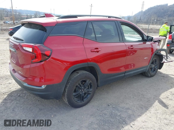 2024 GMC Terrain AT4 with VIN 3GKALYEG1RL243143, listed as a IAAI auction lot 41833979 with 32,621 mi miles and . Bid and sale history available at carsss.com. Image 4.